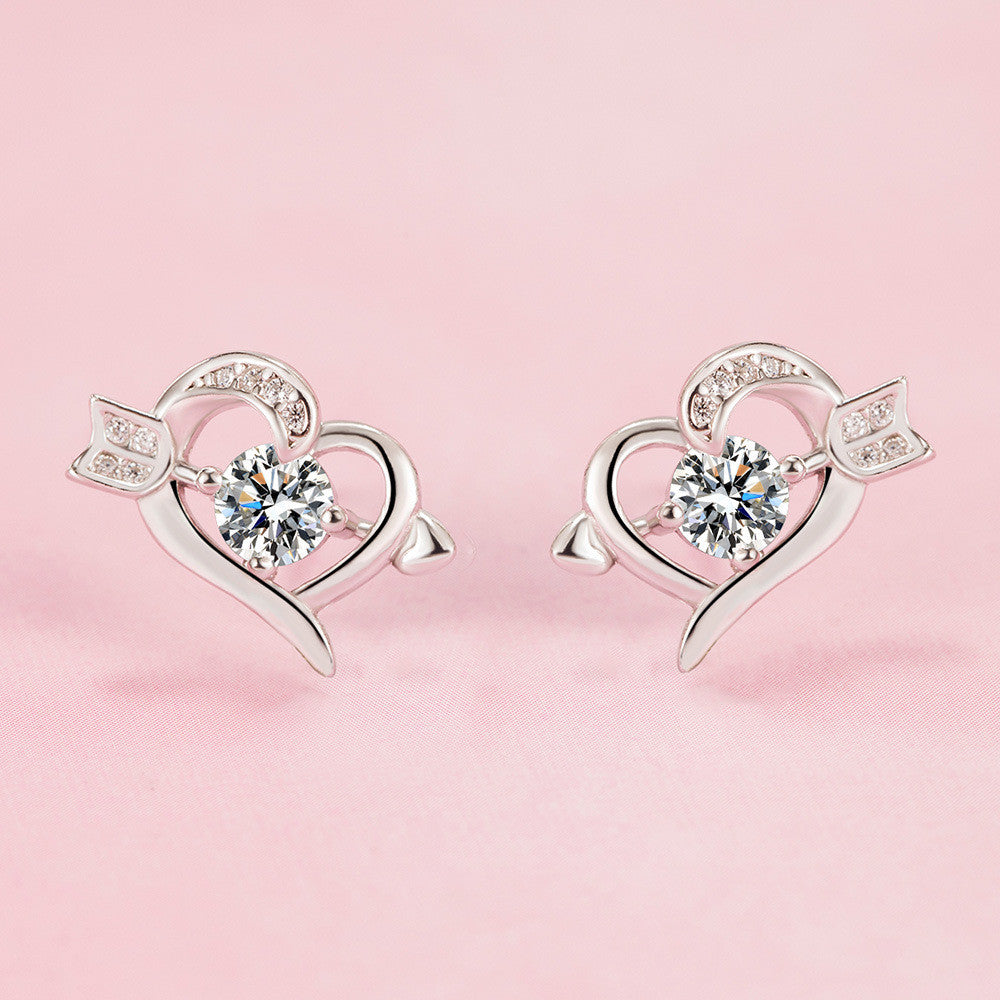 Cupido fülbevaló whitegold