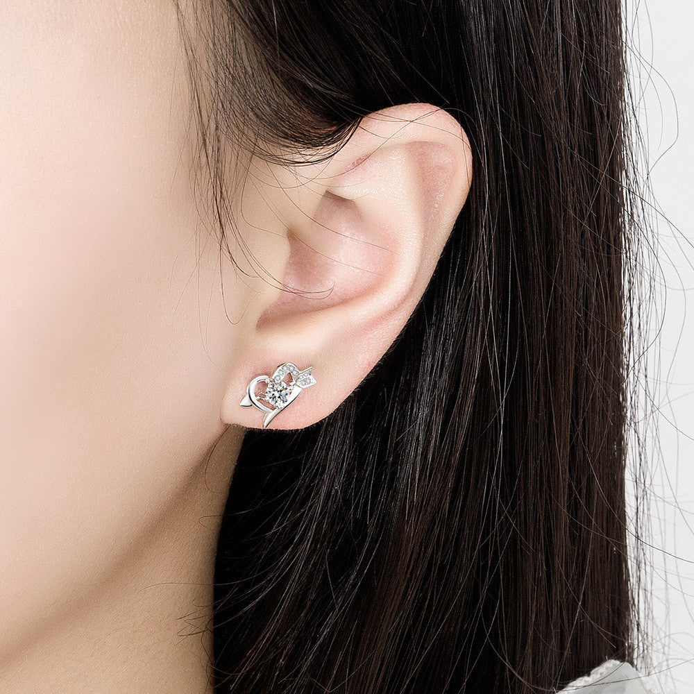 Cupido fülbevaló whitegold