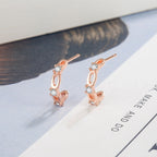 Rosetta fülbevaló rosegold