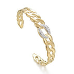 Lánc mintájú karkötő  gold