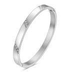 Nemesacél kristályköves karkötő whitegold