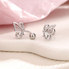 Pici pillangó fülbevaló whitegold