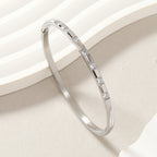 Petronella nemesacél karkötő whitegold