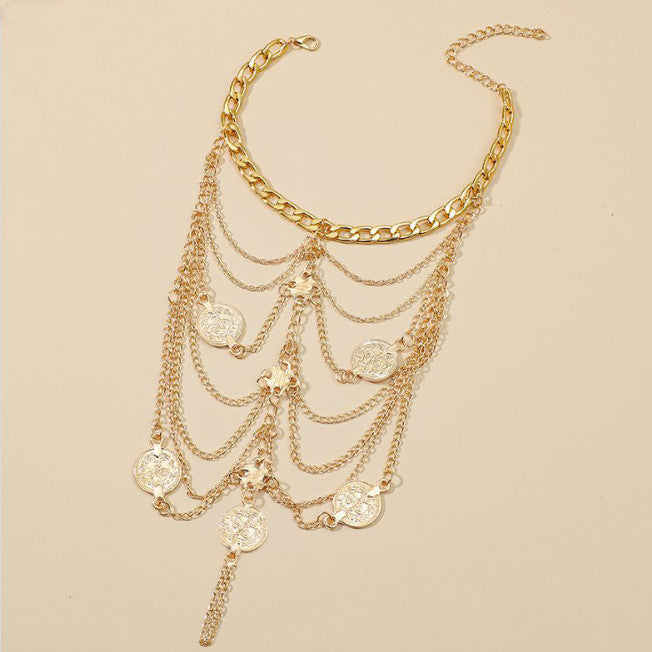 Smoon láncos lábdísz gold