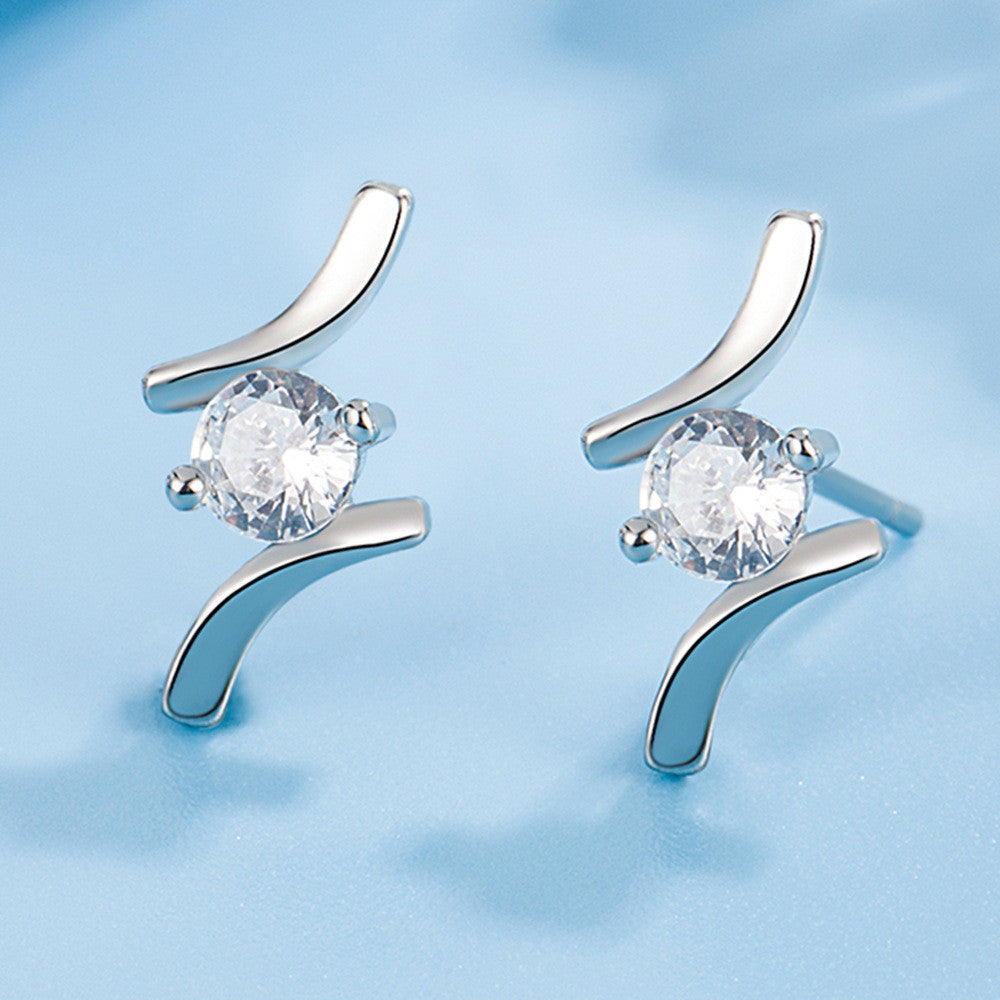 Beatrix fülbevaló whitegold