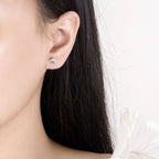 Labdázó delfin fülbevaló whitegold