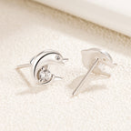 Labdázó delfin fülbevaló whitegold