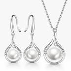 Smoon Elenya gyöngyös ékszer szett whitegold