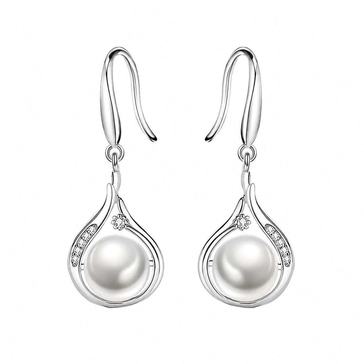 Smoon Elenya gyöngyös ékszer szett whitegold