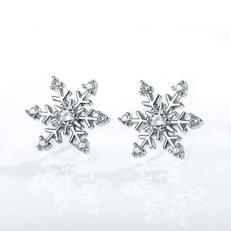 Kristály hópehely fülbevaló whitegold