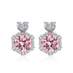 Avery fülbevaló whitegold-pink