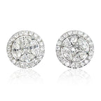 Madison kristályos fülbevaló whitegold