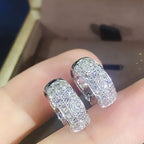 Nova kristály fülbevaló whitegold