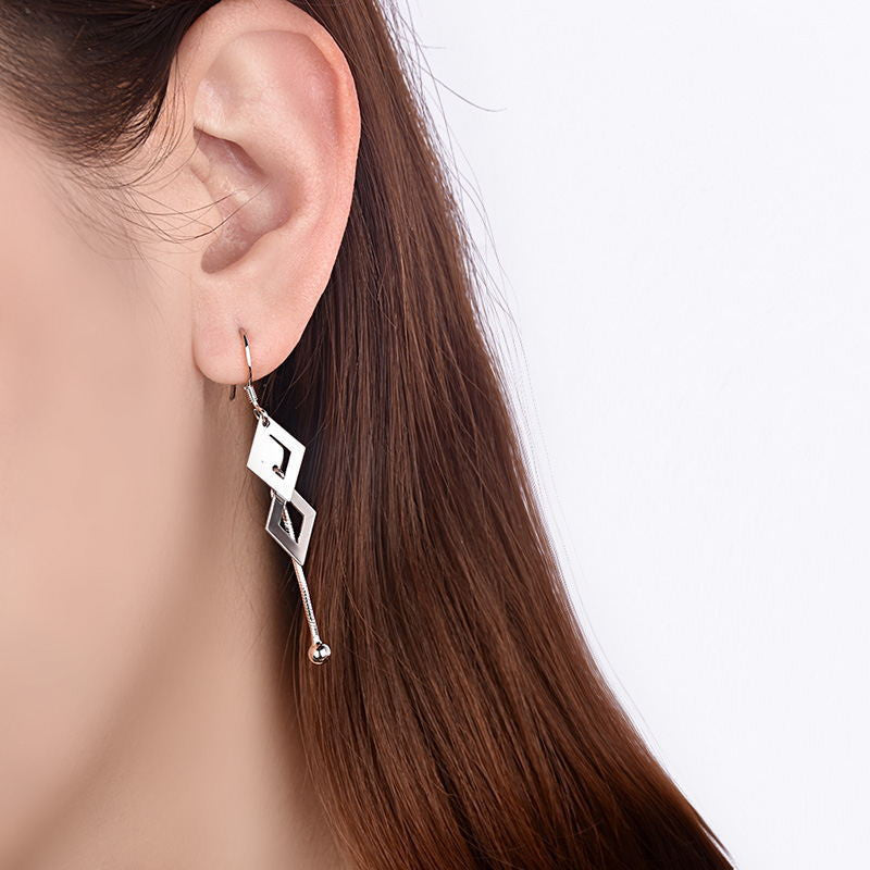 Mila fülbevaló whitegold