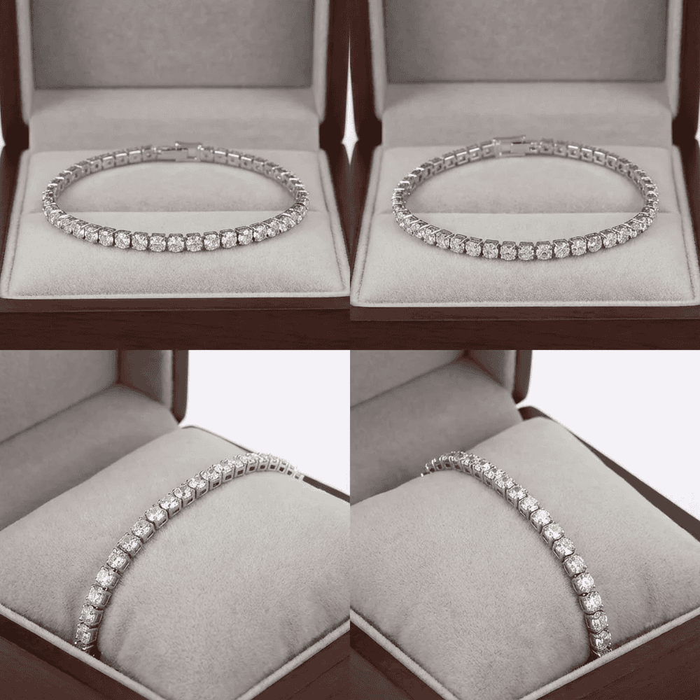 Smoon kerek kristály karkötő fehér