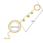 Smoon pillangós karkötő-csuklódísz arany