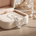 Anya-gyermek nyaklánc whitegold