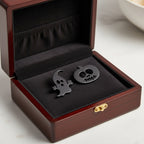 Halloween-i tök és szellem fülbevaló fekete