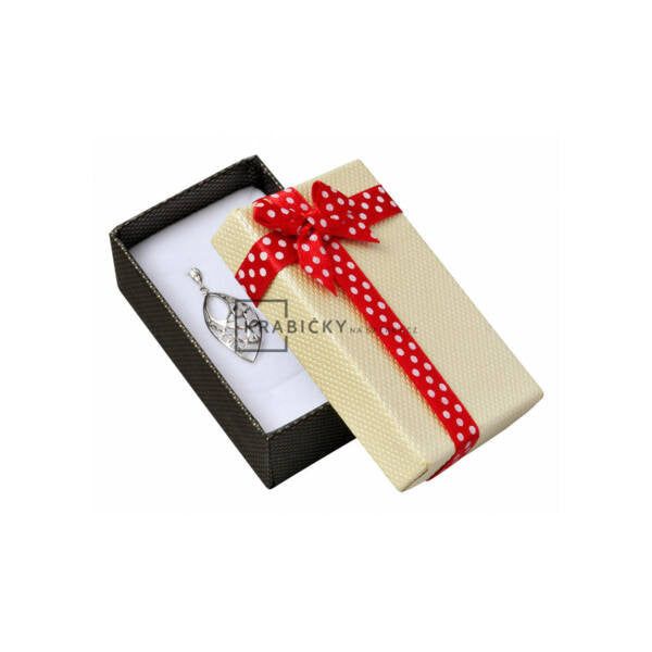Piros masnis díszdoboz fülbevaló-nyaklánc-szett-karkötő 52x80x28mm