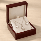 Smoon Elenya gyöngyös ékszer szett whitegold