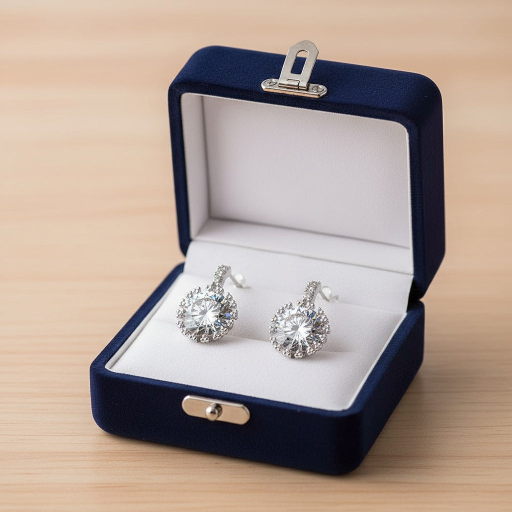 Lorna beszúrós elegáns fülbevaló whitegold