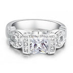 Smoon G197 patkós szerencsegyűrű szimulált gyémánttal