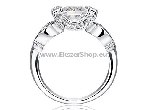 Smoon G197 patkós szerencsegyűrű szimulált gyémánttal