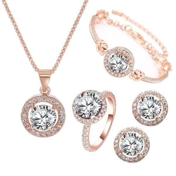 Smoon óra-ékszer készlet rosegold LV0045