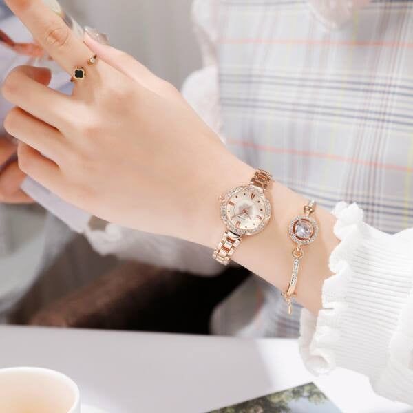 Smoon óra-ékszer készlet rosegold LV0045