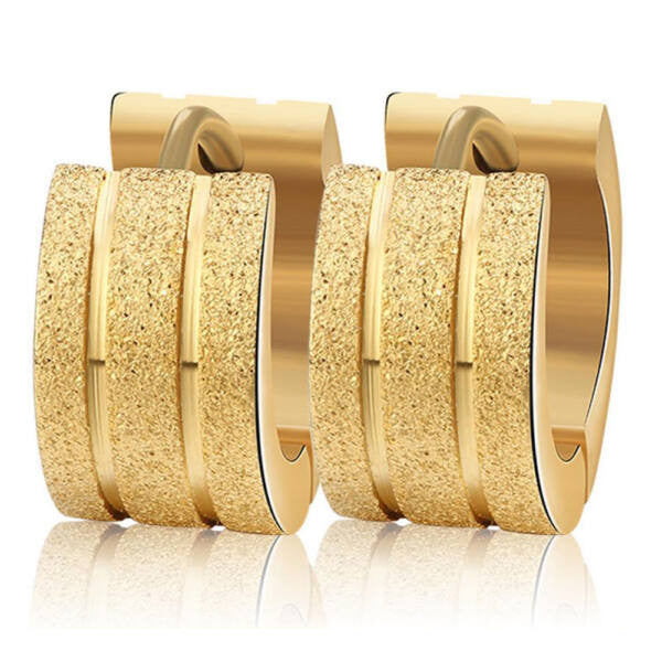 Nemesacél Smoon Luxury Surf gold fülbevaló