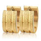 Nemesacél Smoon Luxury Surf gold fülbevaló