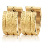 Nemesacél Smoon Luxury Surf gold fülbevaló