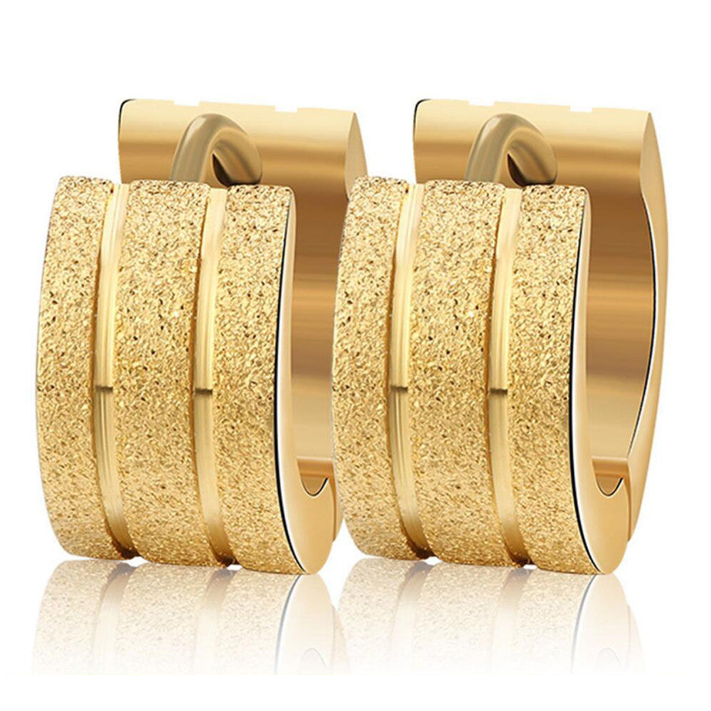 Nemesacél Smoon Luxury Surf gold fülbevaló