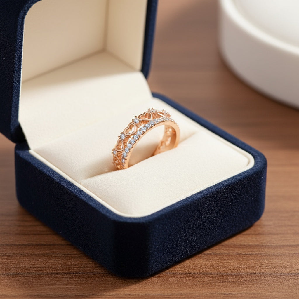 Ita állítható méretű gyűrű rosegold