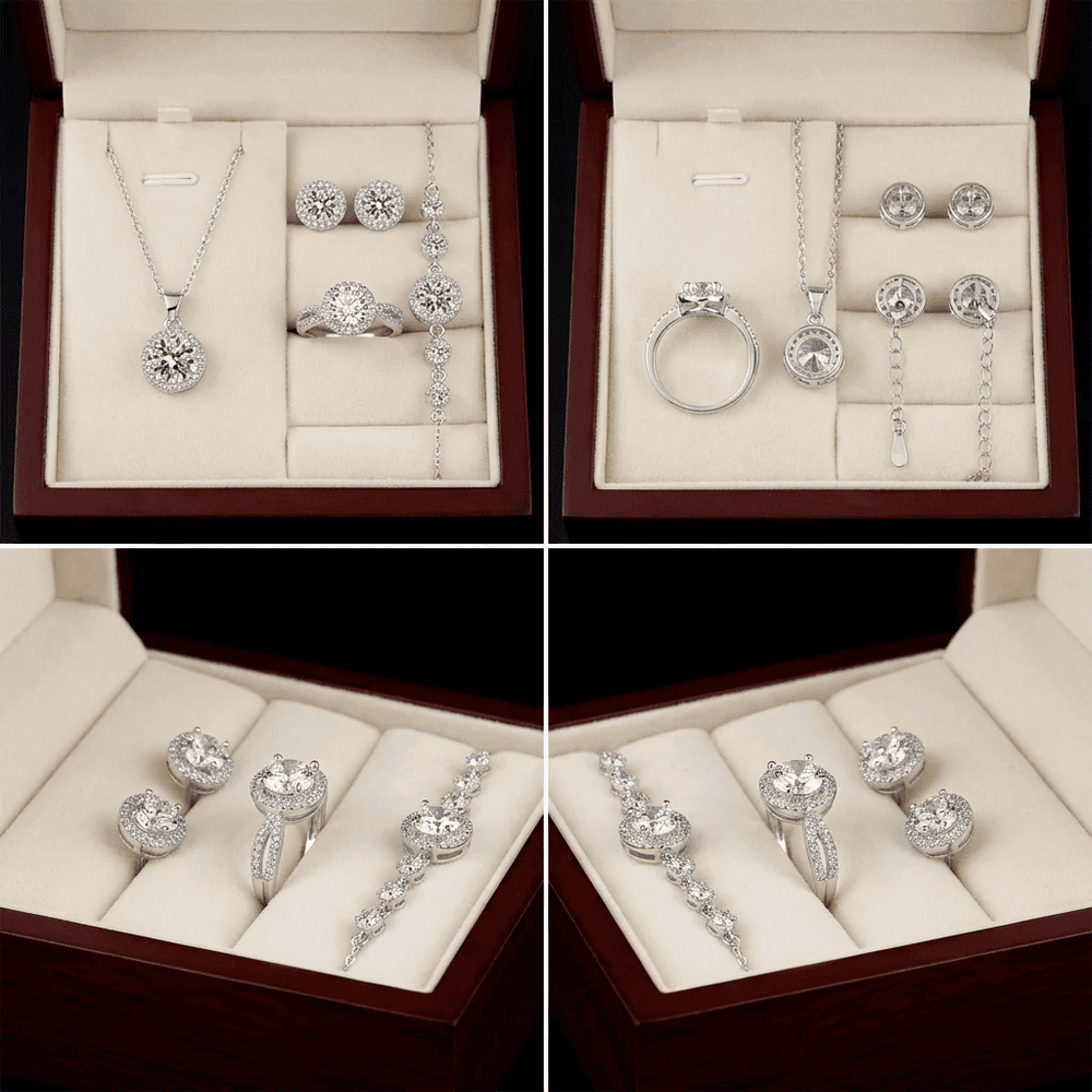 Smoon Melaris ékszer szett whitegold