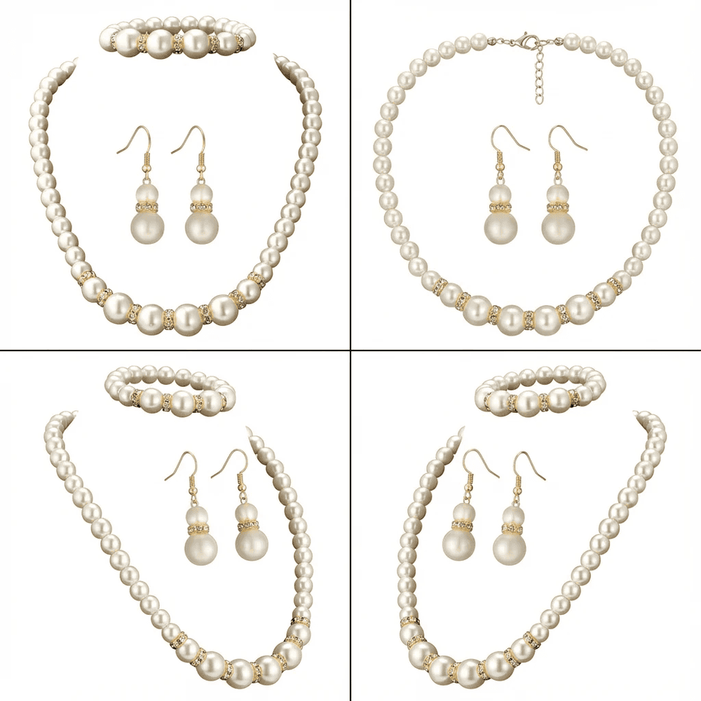 Smoon Miralyn gyöngy ékszer szett gold