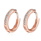 Abriana egy kristálysoros fülbevaló rosegold