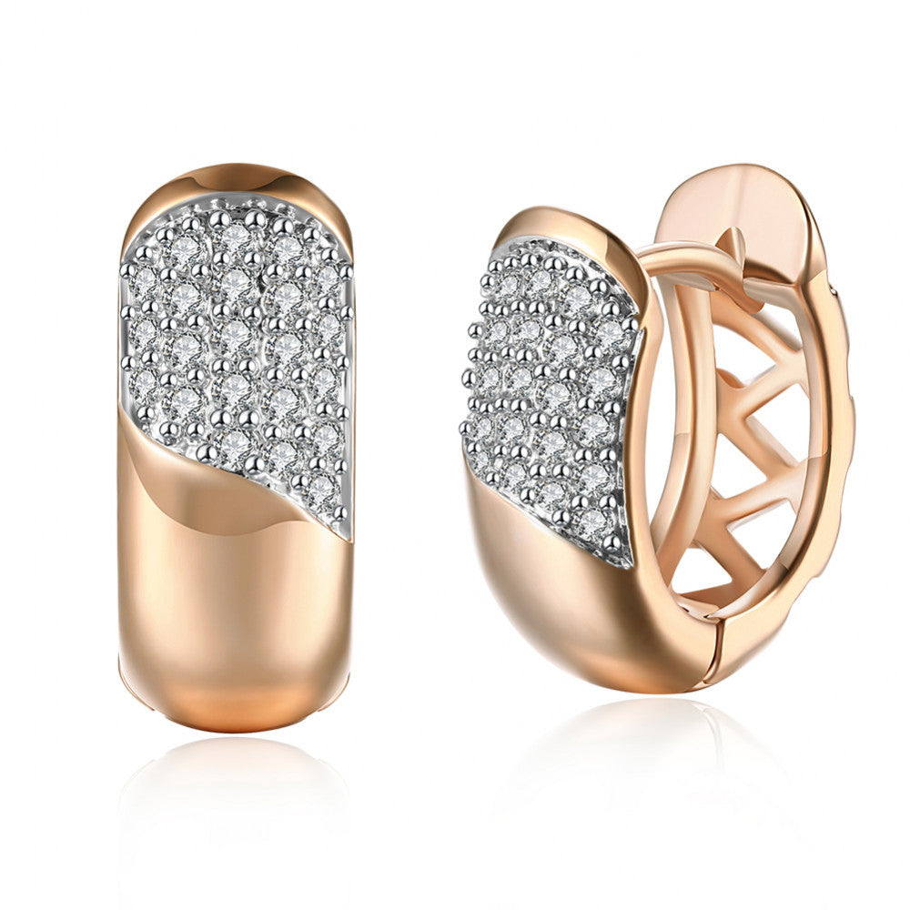 Agata fülbevaló Swarovski kristállyal