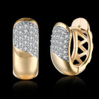 Agata fülbevaló Swarovski kristállyal