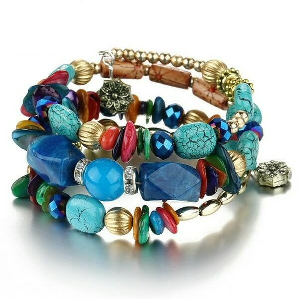 Chiara exkluzív karkötő kékes