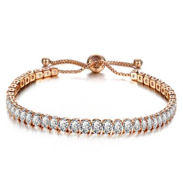 Ysabel kristálysor karkötő rosegold