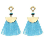 Mesés tengerkék-arany fülbevaló