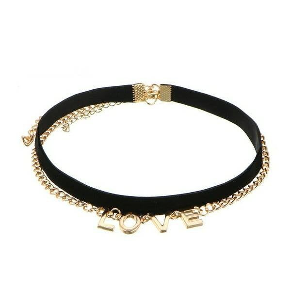 LOVE choker nykalánc