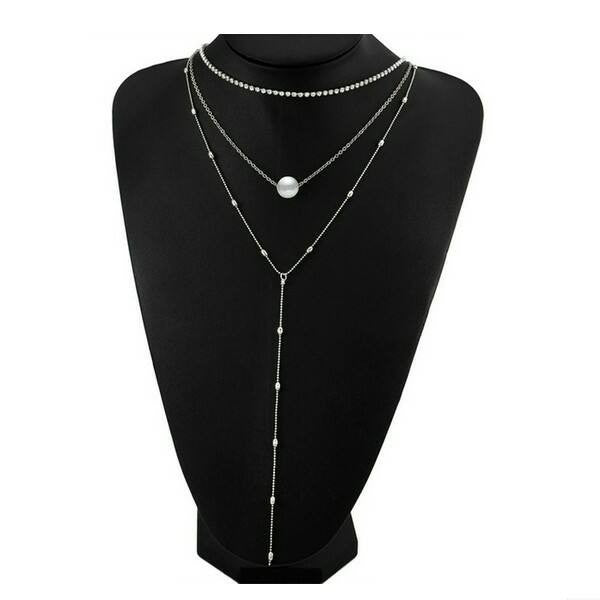 3:1-ben mutatós nyaklánc whitegold