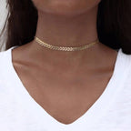 Gold levelek choker nyaklánc