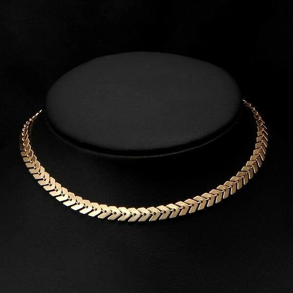Gold levelek choker nyaklánc