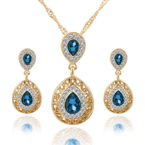 Virginia ékszer szett kék