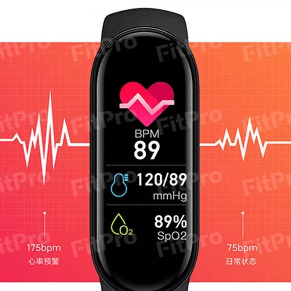 M6 Okoskarkötő, Okosóra, Fitnesz Tracker, Smartband
