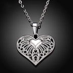 Anaelle ezüstös szív medálos nyaklánc