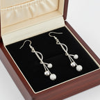 Maely ezüstös női fülbevaló